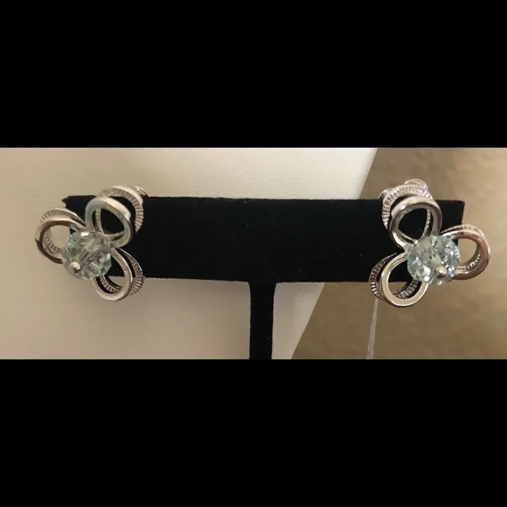 Swarovski authentic crystals White Rhodium Plated